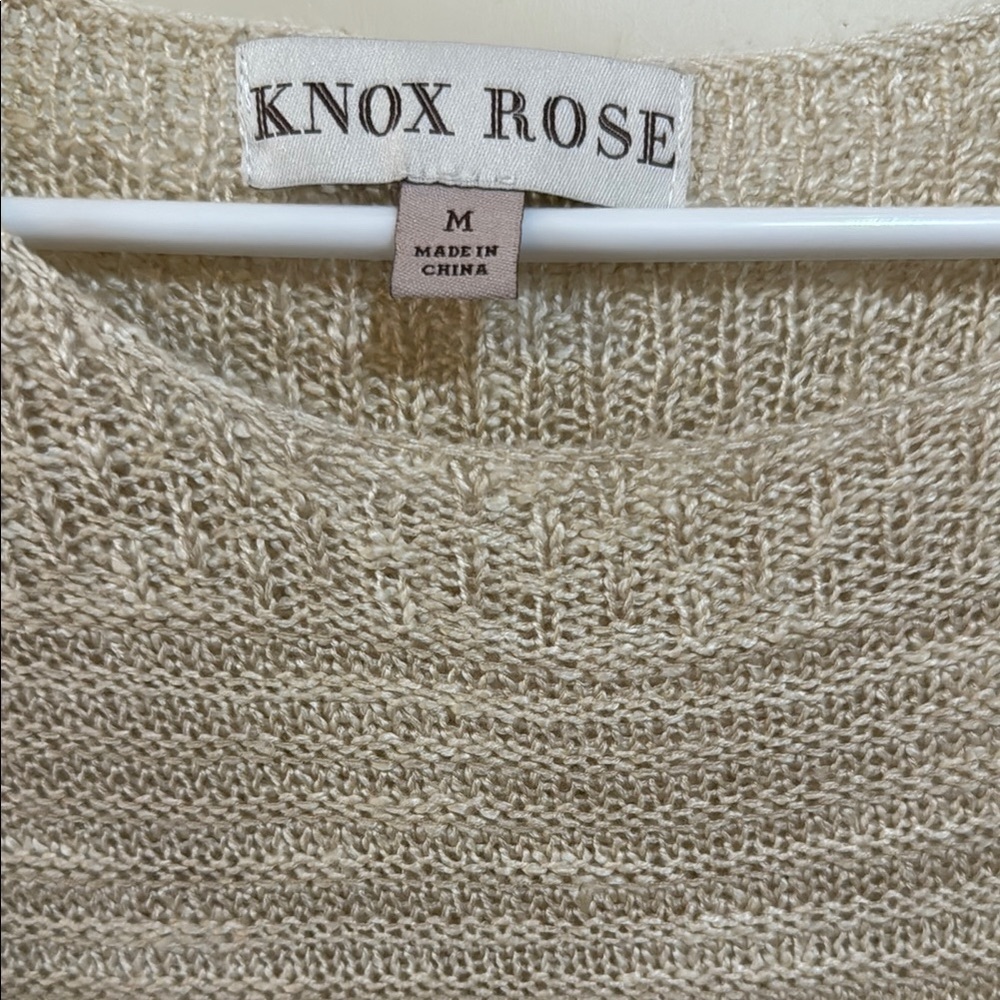 Knox Rose Cream Crew Neck Sweater Size M!! - Picture 4 of 11